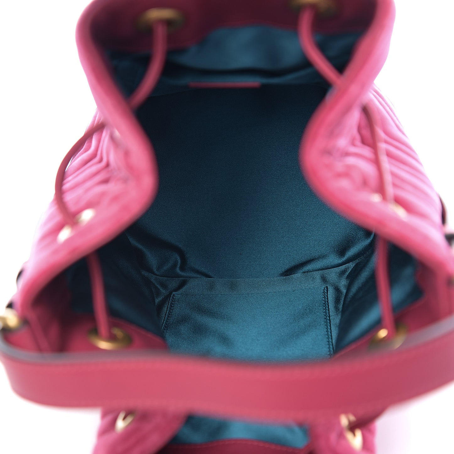 Velvet Matelasse GG Marmont Bucket Bag Light Raspberry Rose