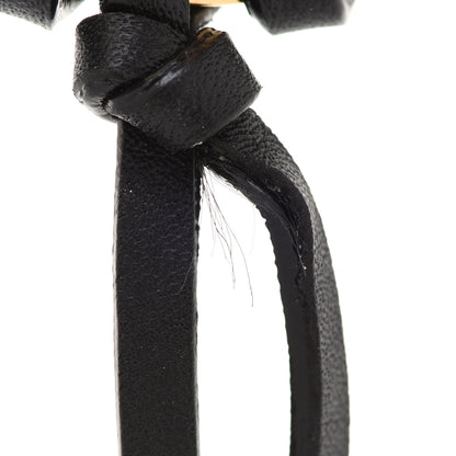 Louis Vuitton Metal Lambskin Enamel Very Bag Charm Key Holder Black 4 of 5