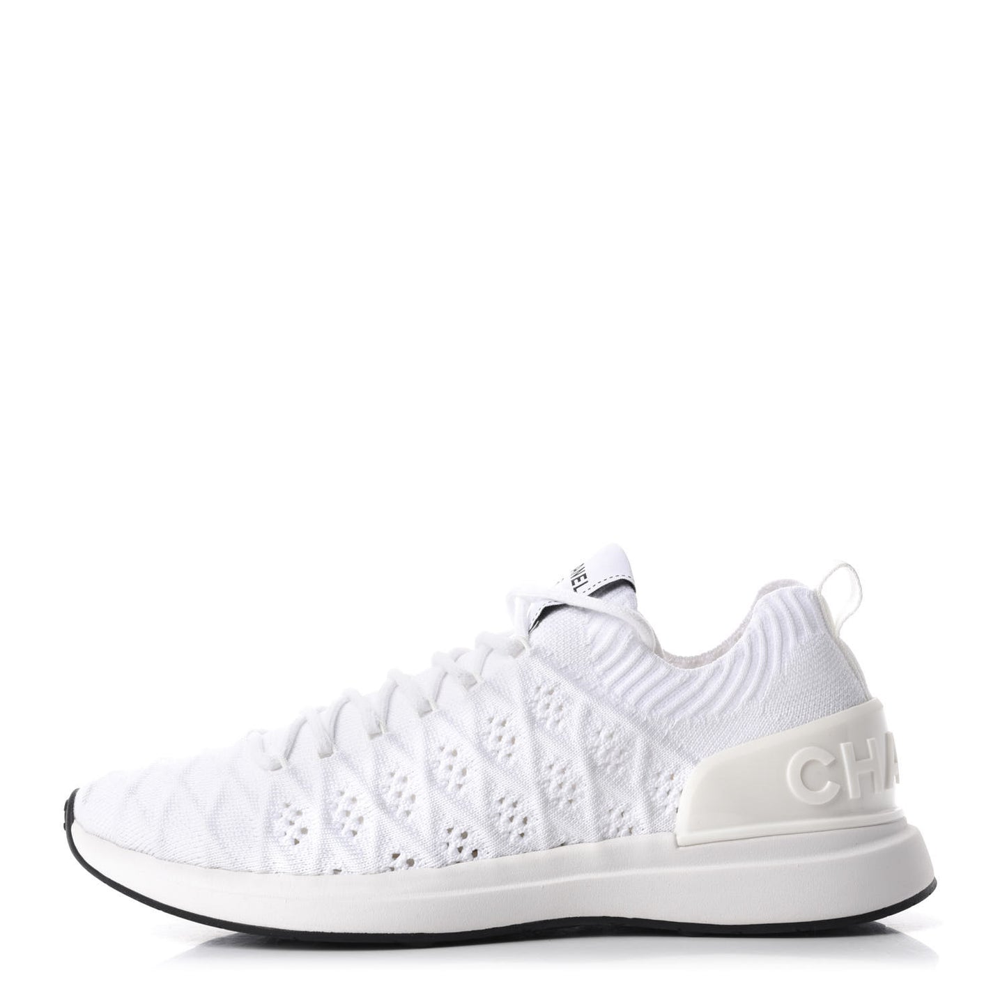 Fabric Logo Sneakers 39 White