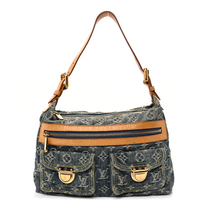 Louis Vuitton Monogram Denim Baggy PM Blue 1 of 10