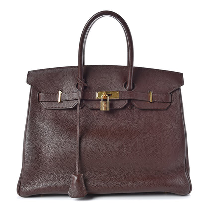 Hermes Togo Birkin 35 Chocolate 1 of 53