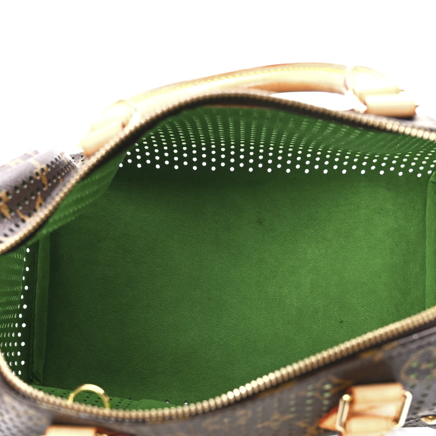 Monogram Perforated Speedy 30 Green