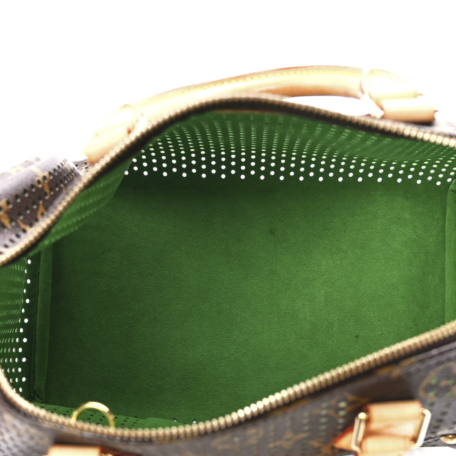 Louis Vuitton Monogram Perforated Speedy 30 Green 5 of 11