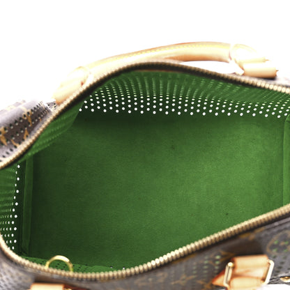 Louis Vuitton Monogram Perforated Speedy 30 Green 5 of 11