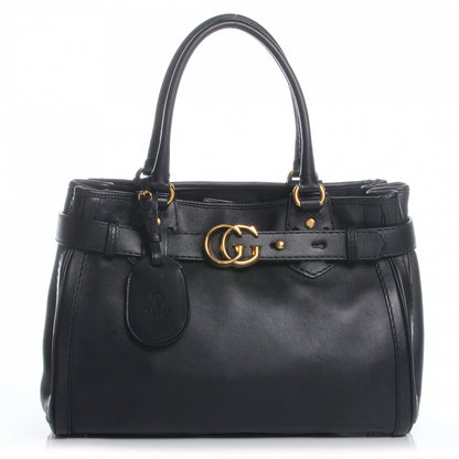 Gucci Leather Medium GG Running Tote Black 1 of 7