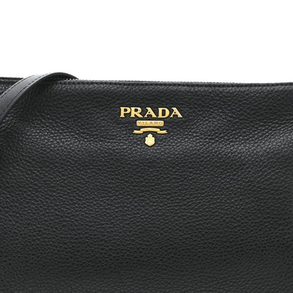 Prada Vitello Daino Crossbody Bag Black 8 of 10