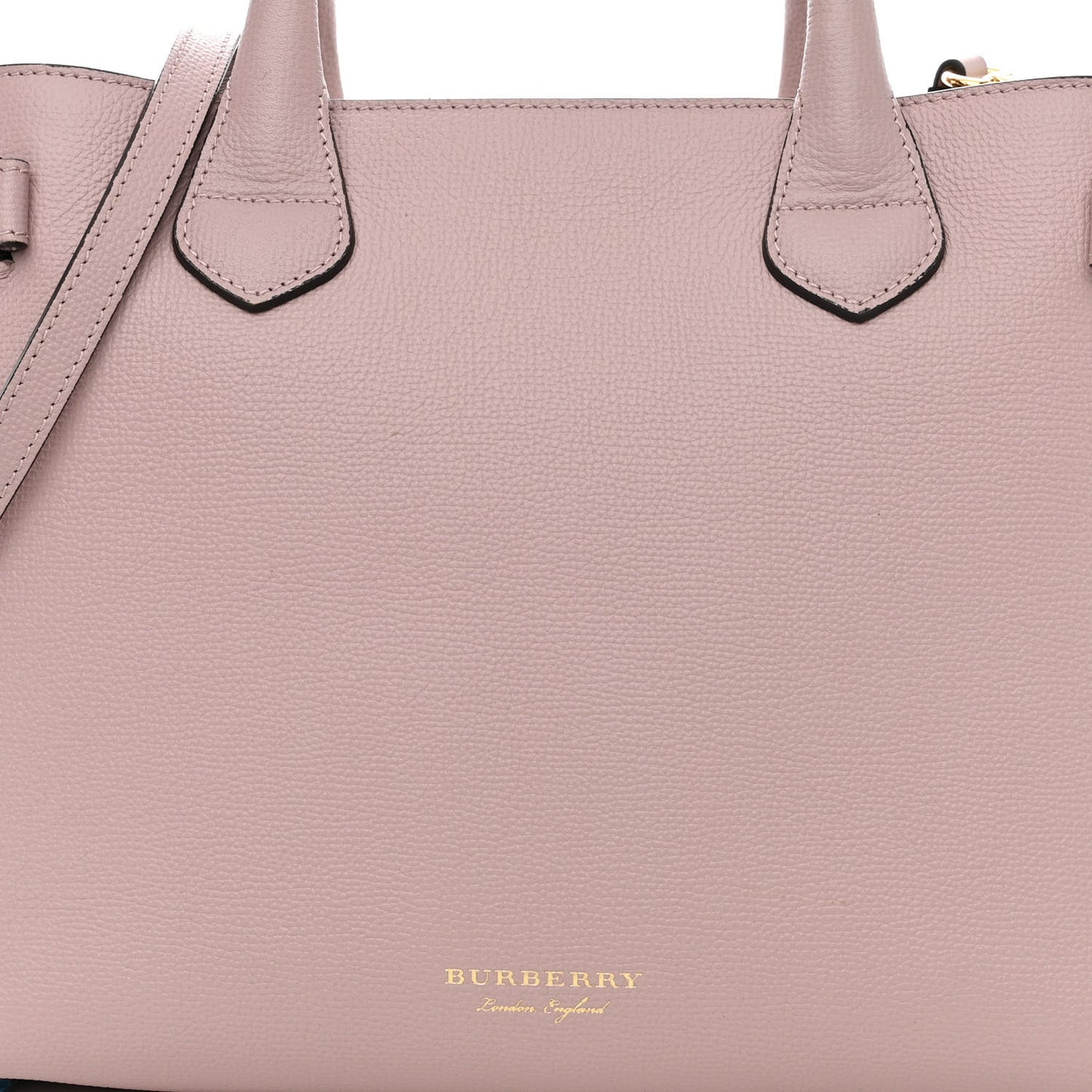 Derby Calfskin House Check Medium Banner Tote Pale Orchid