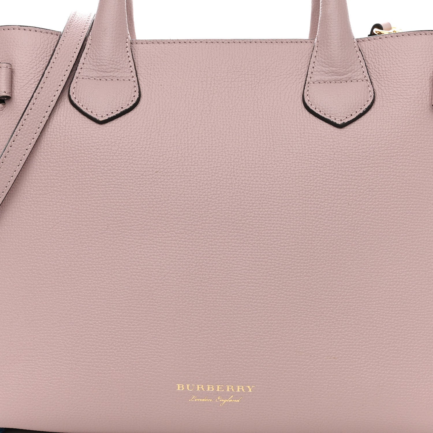 Burberry Derby Calfskin House Check Medium Banner Tote Pale Orchid 10 of 15
