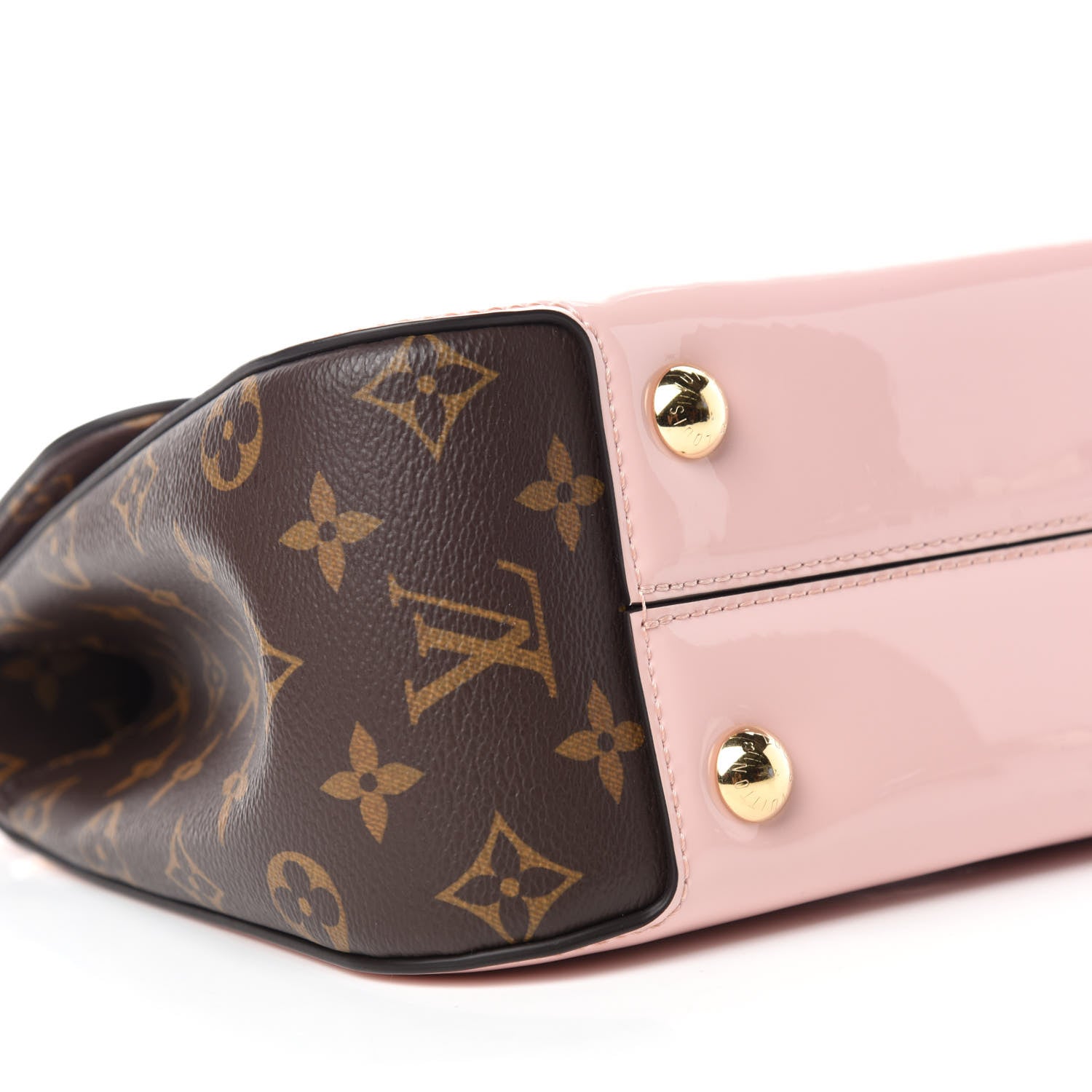 Louis Vuitton Patent Calfskin Monogram Cherrywood PM Rose Ballerine 6 of 13