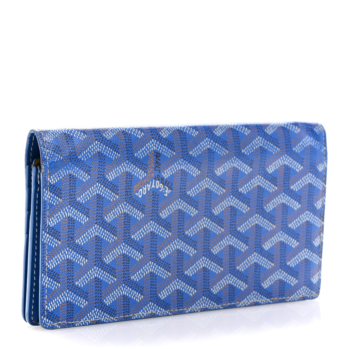 Goyardine Richelieu Wallet Sky Blue