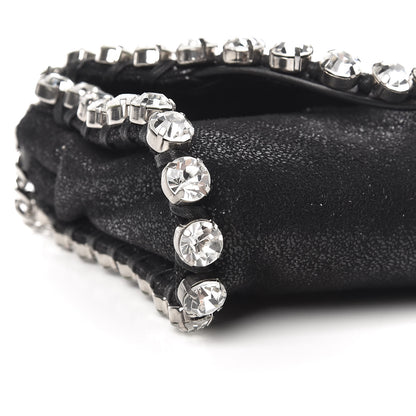 Stella McCartney Shaggy Deer Tiny Fold Over Falabella Crystal Crossbody Black 9 of 11