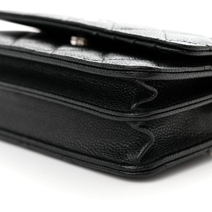 Chanel Caviar Quilted Mini Wallet On Chain WOC Black 10 of 10