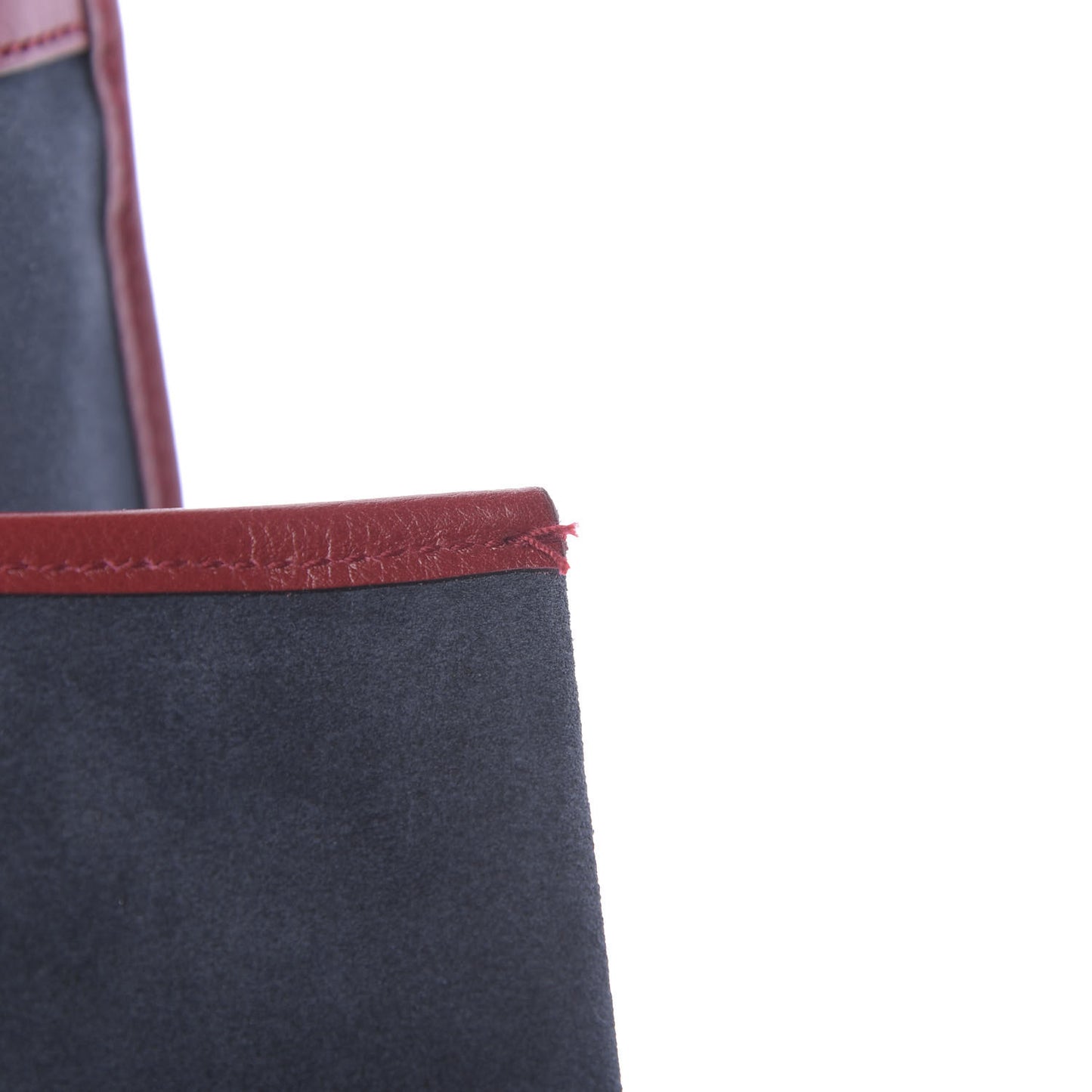 Suede Calfskin Large Rajah Chain Tote New Blue Romantic Cherry