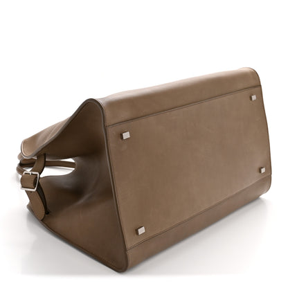 The Row Polished Saddle Calfskin Soft Margaux 15 Mouse Grey 4 of 11