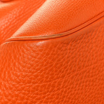 Prada Vitello Daino Lizard Shoulder Bag Orange 11 of 16