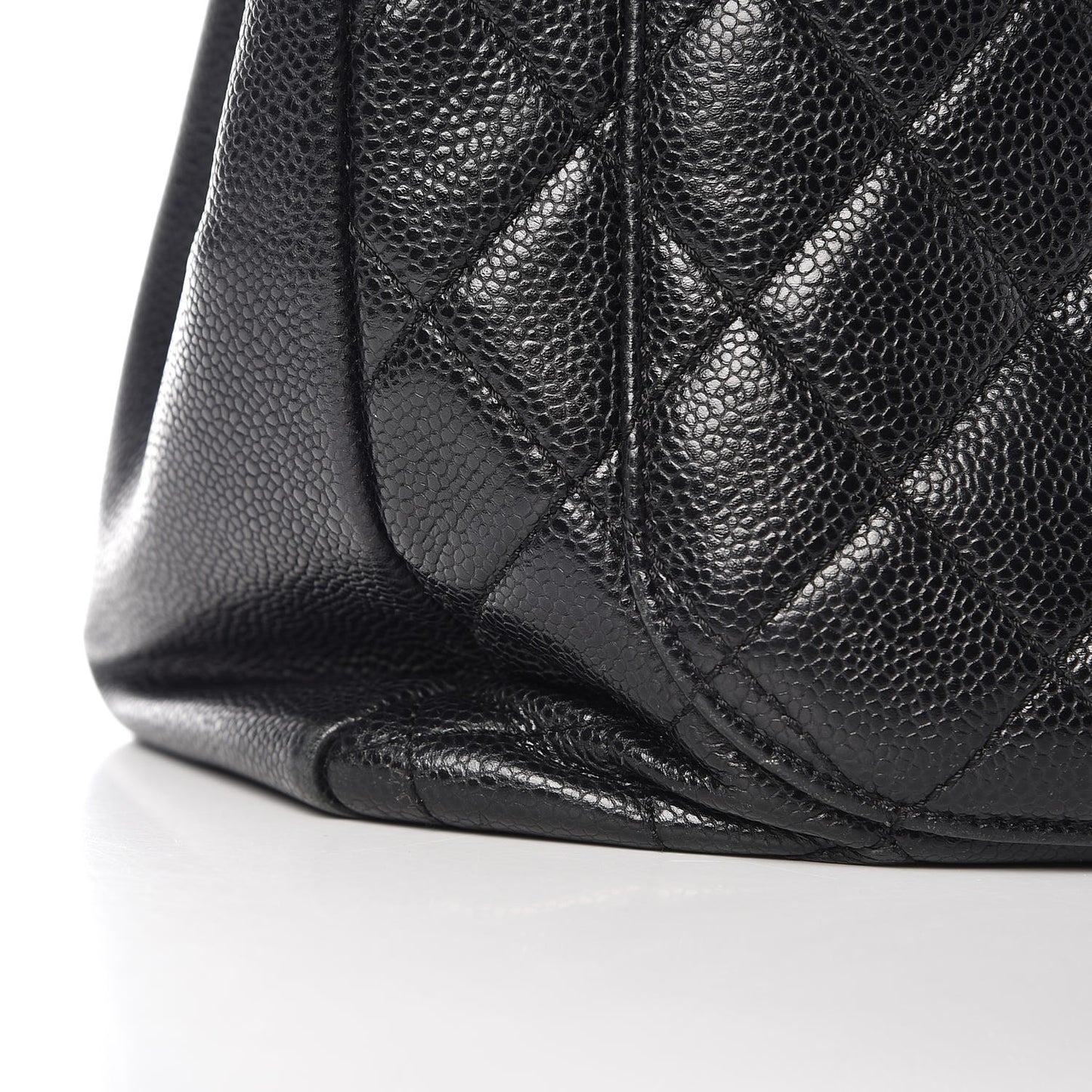 Caviar Quilted Grand Shopping Tote GST Black