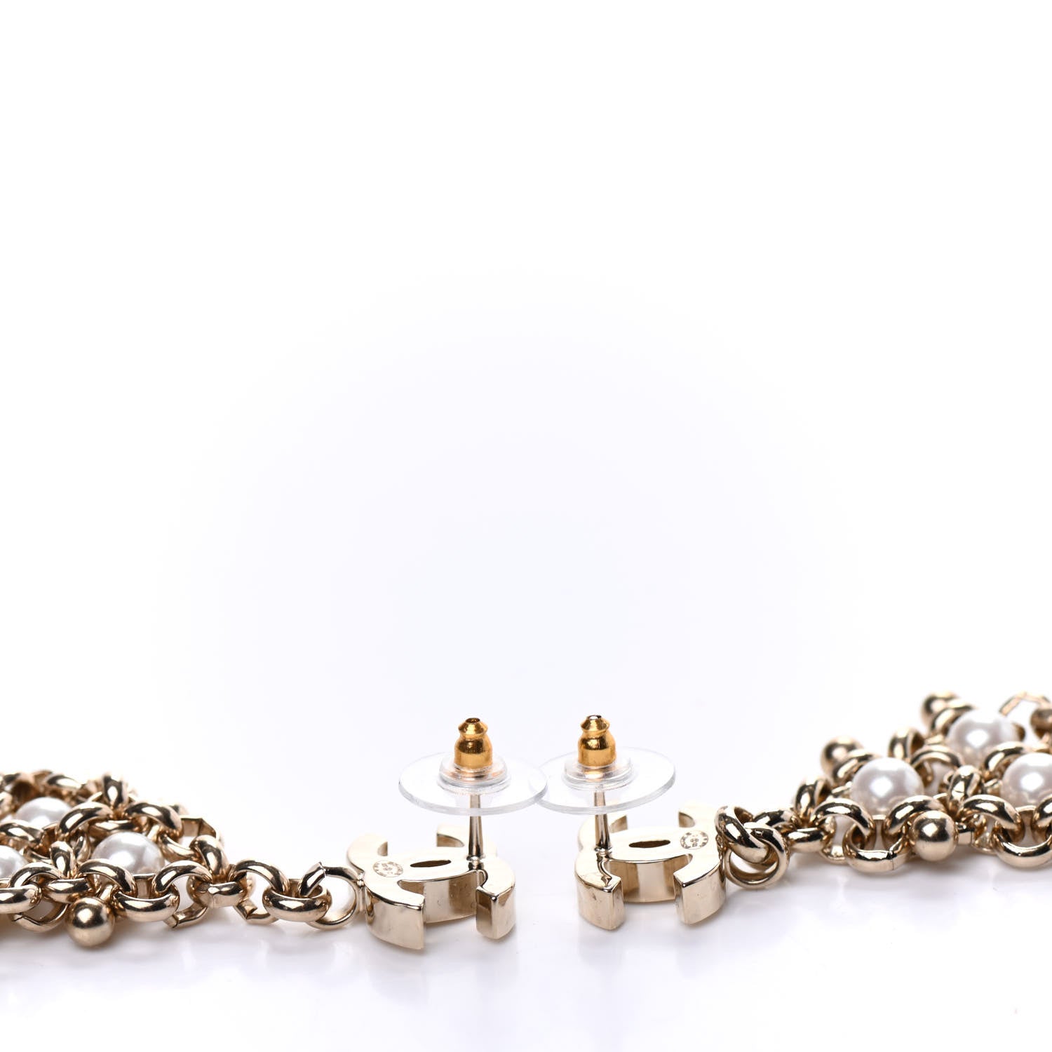 Chanel Pearl Monte-Carlo Nights Drop Earrings Gold 3 of 5