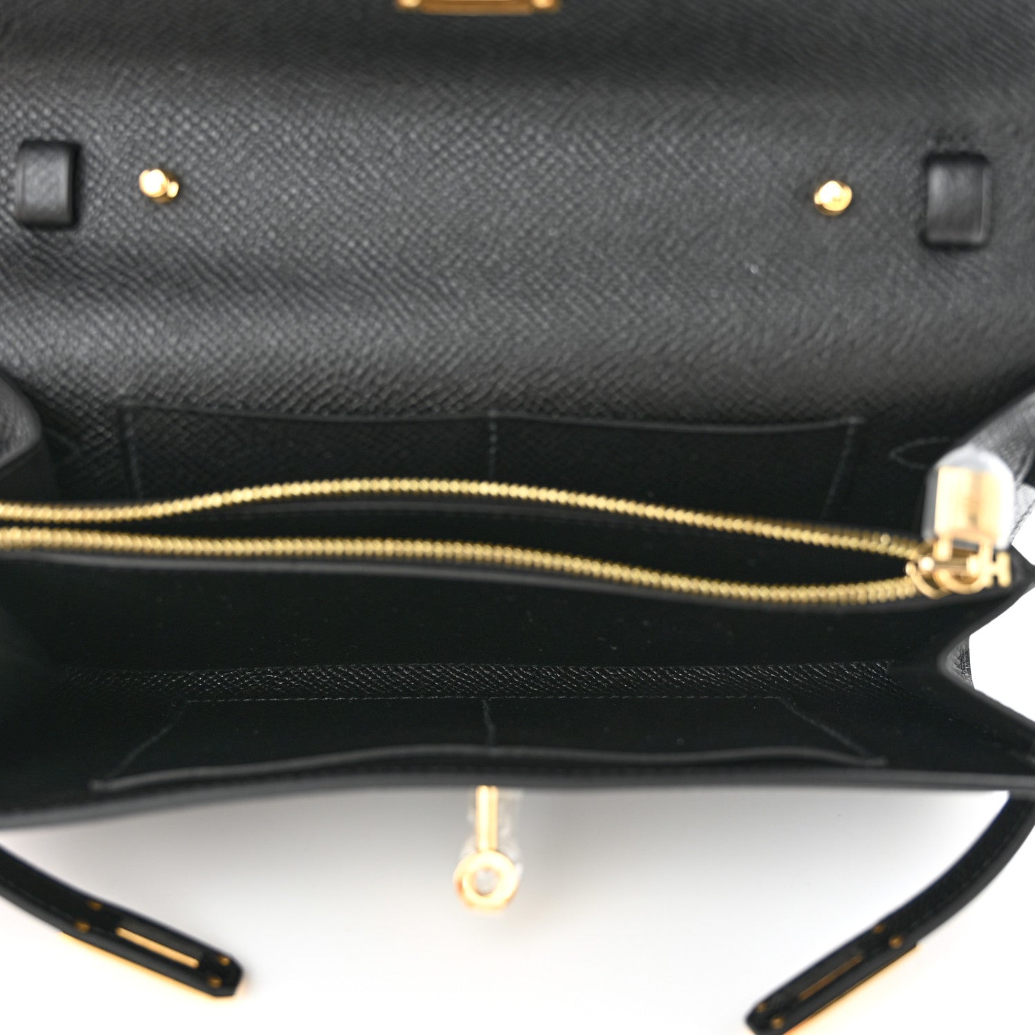 Hermes Epsom Kelly Wallet To Go Black 5 of 10