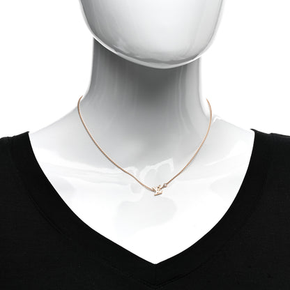 Louis Vuitton 18K Pink Gold Diamond Idylle Blossom LV Pendant Necklace 2 of 5