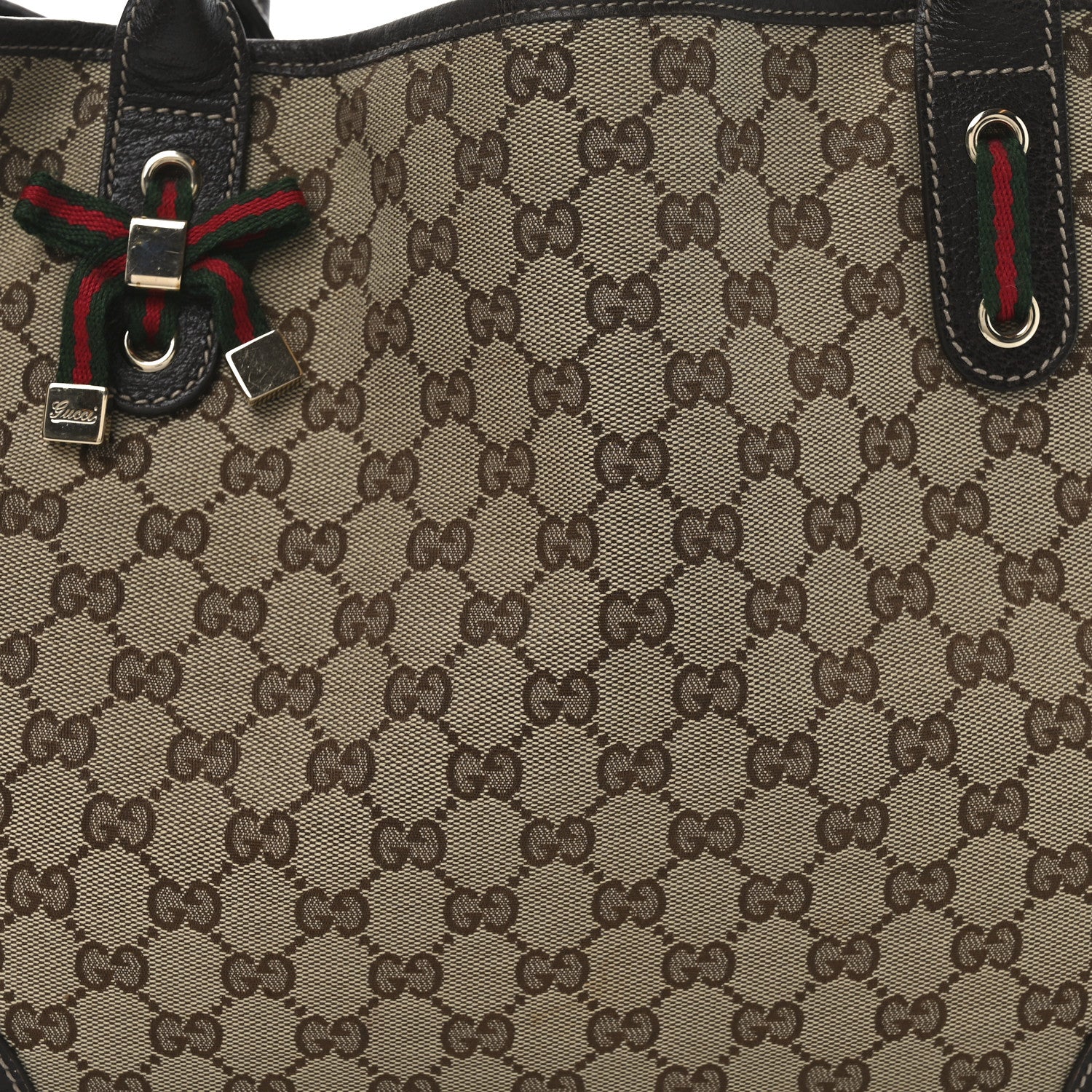 Gucci Monogram Large Princy Tote Dark Brown 8 of 12