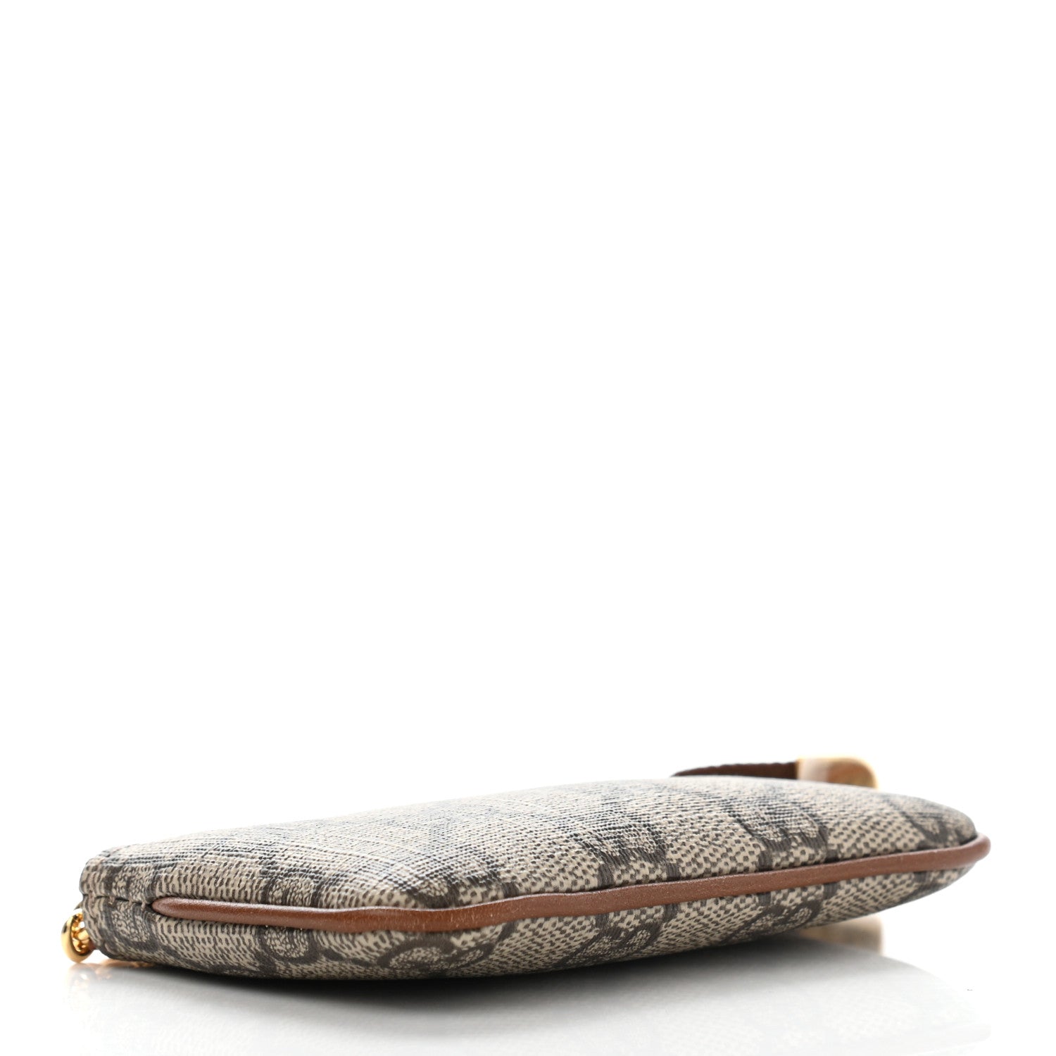 Gucci GG Supreme Monogram Key Case Beige Ebony Cuir 4 of 8