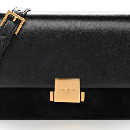Saint Laurent Smooth Calfskin Suede Medium Bellechasse Black 8 of 14