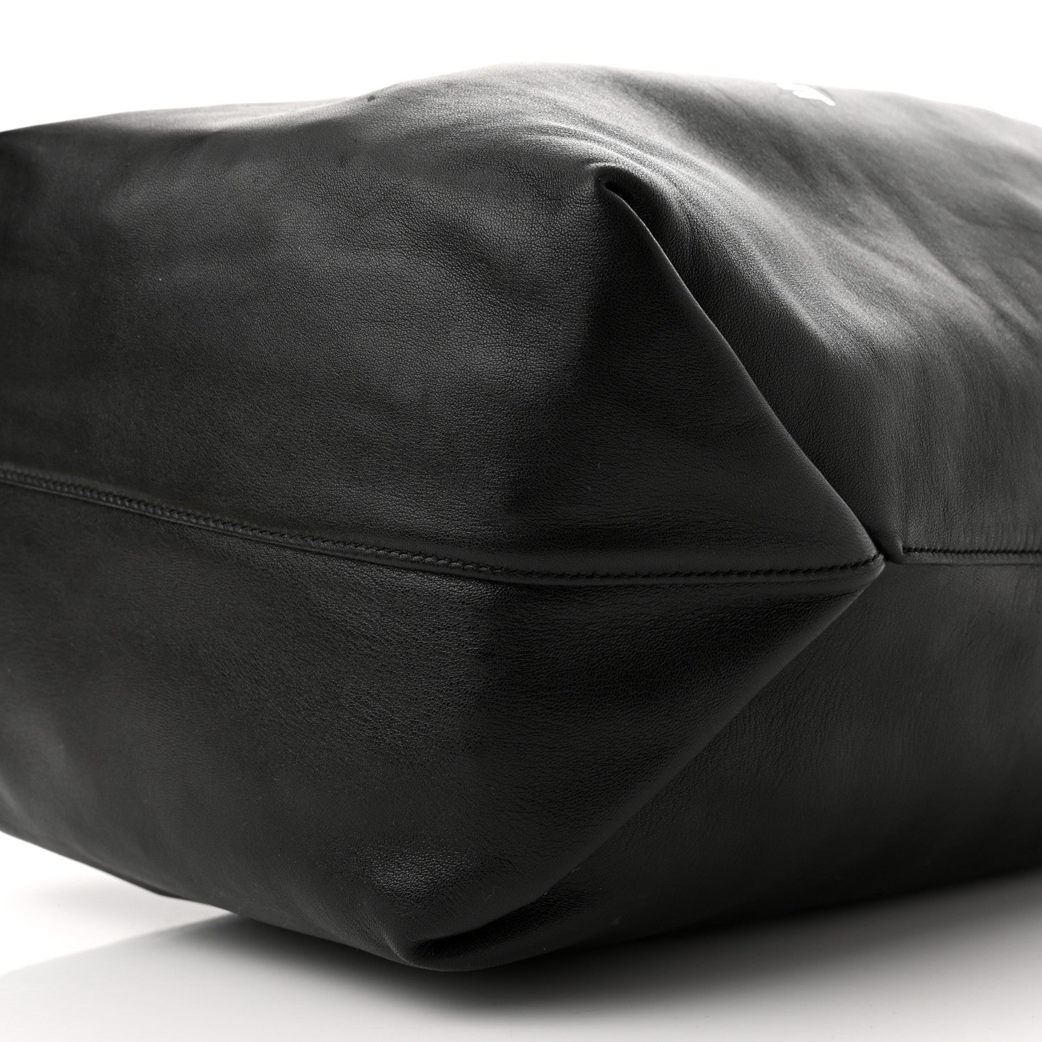 Saint Laurent Lambskin Teddy Drawstring Bag Black 11 of 11