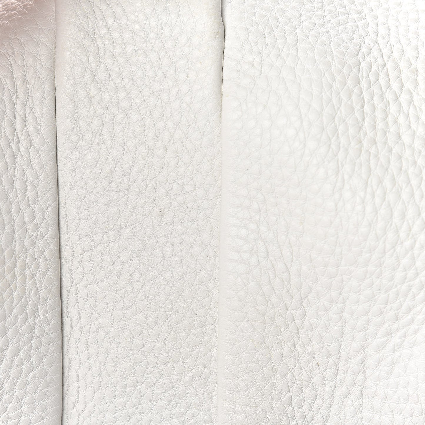 Pebbled Lambskin Rocco Duffel White Iridescent Hardware