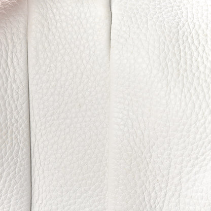 Alexander Wang Pebbled Lambskin Rocco Duffel White Iridescent Hardware 15 of 15