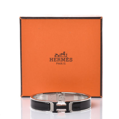 Hermes Enamel Narrow Clic Clac H Bracelet PM Black 7 of 7