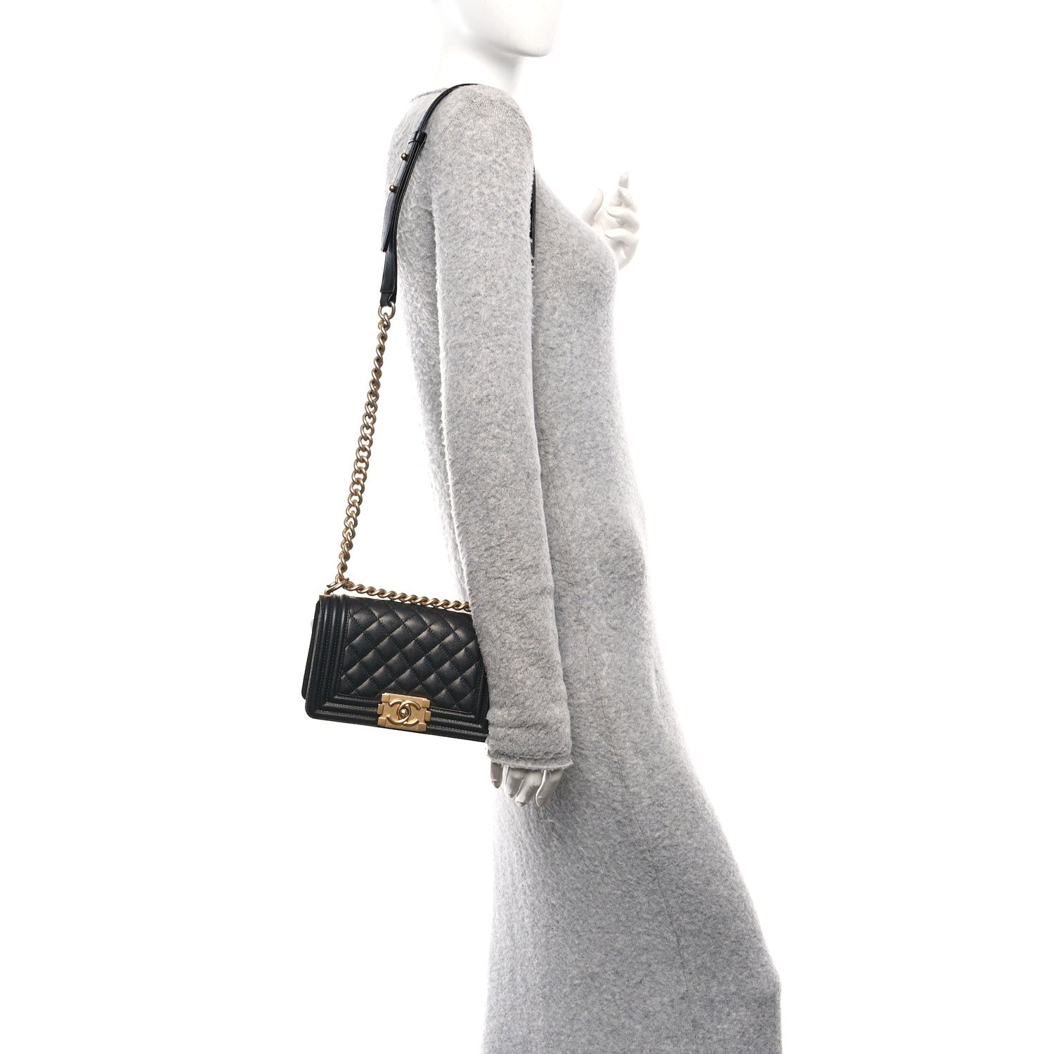 Chanel Caviar Quilted Small Boy Flap Black 2 of 10