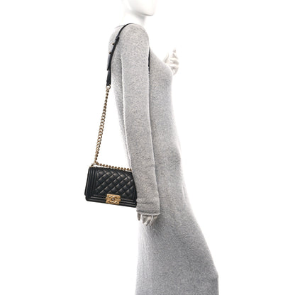 Chanel Caviar Quilted Small Boy Flap Black 2 of 10