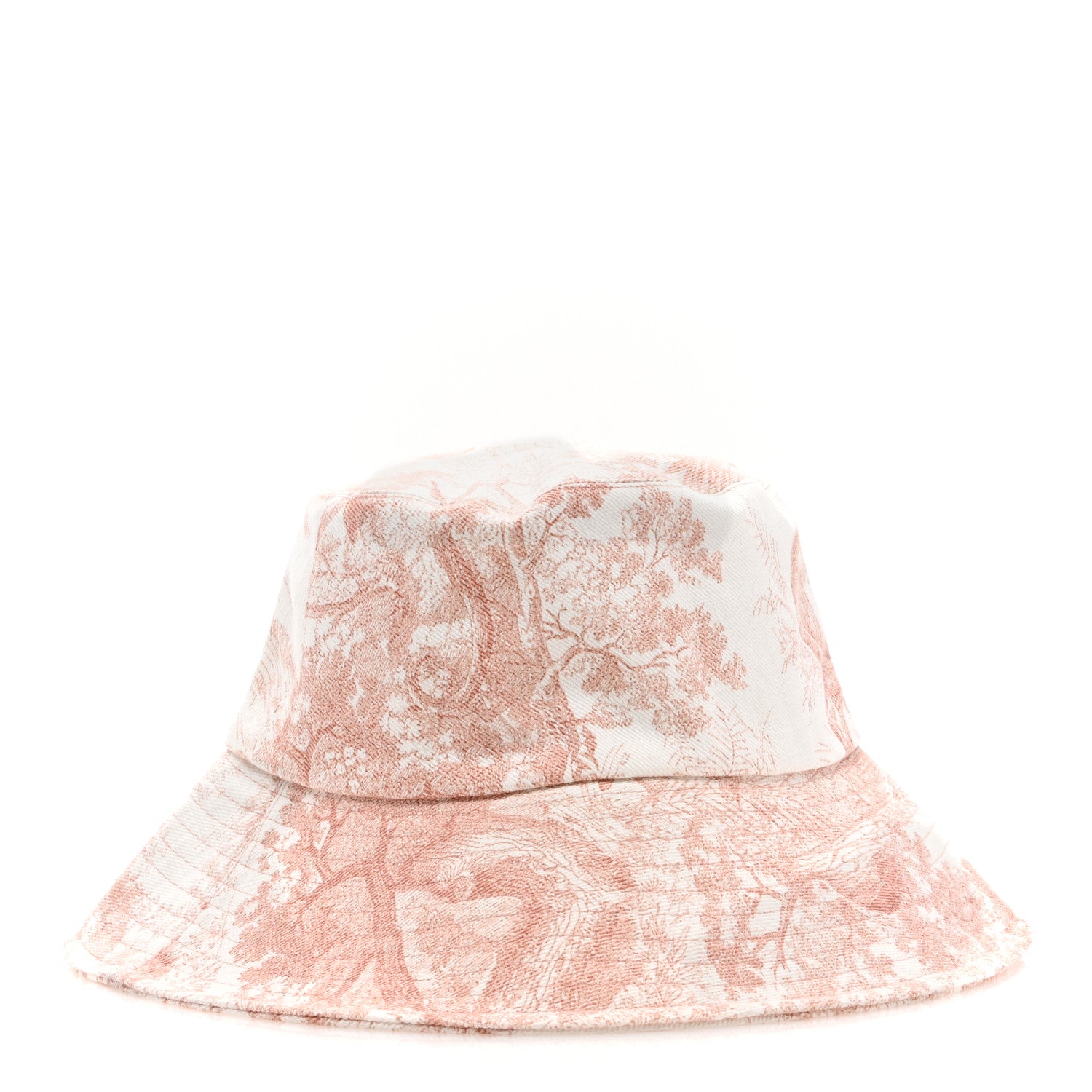Christian Dior Cotton Dioriviera Toile De Jouy Bob Brim Bucket Hat 57 Rose 4 of 8