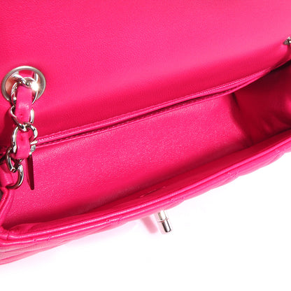 Chanel Lambskin Quilted Mini Flap Dark Pink 5 of 8