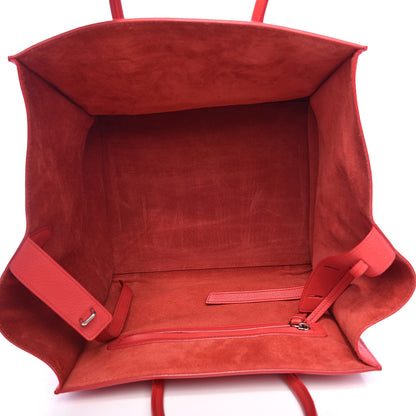 Celine Supple Calfskin Medium Phantom Luggage Vermillion 5 of 18