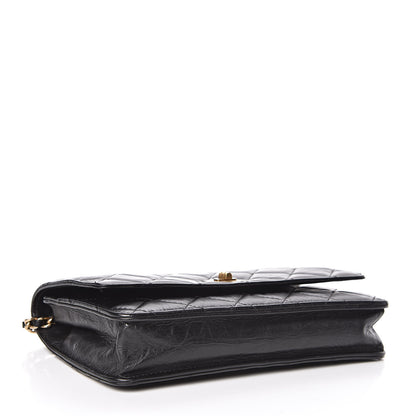 Chanel Aged Calfskin Quilted Reissue Wallet On Chain WOC Black 4 of 12