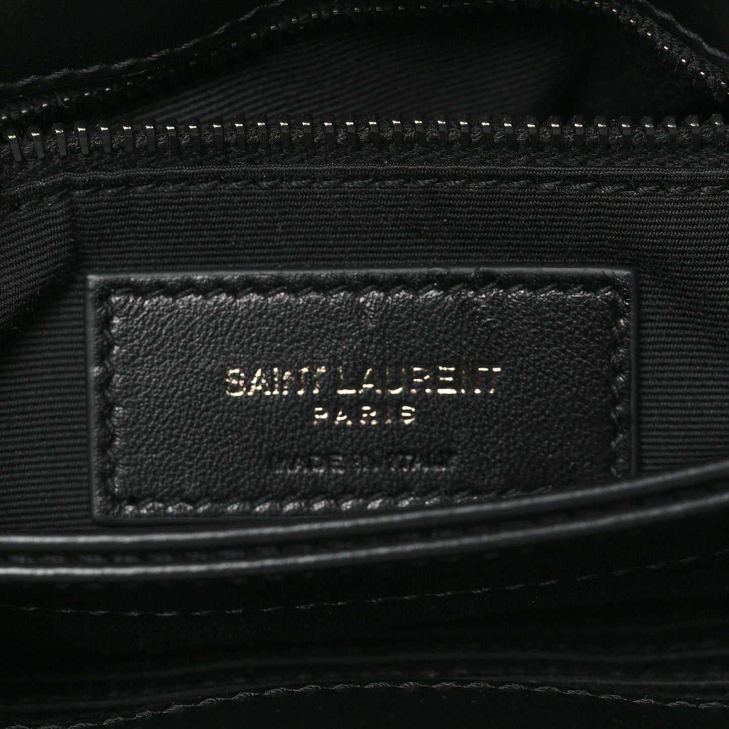 Calfskin Y Quilted Monogram Toy Loulou Crossbody Bag Black