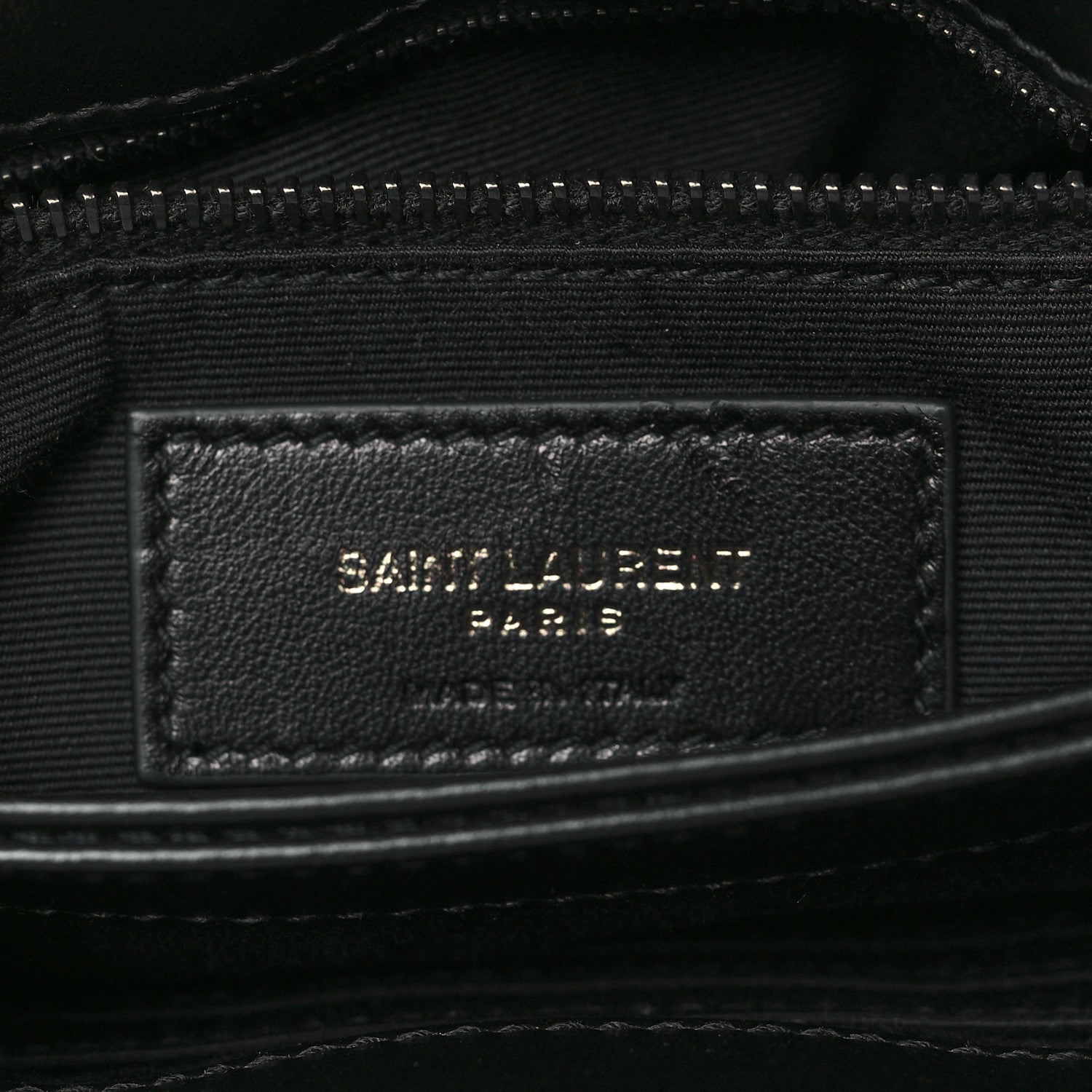Saint Laurent Calfskin Y Quilted Monogram Toy Loulou Crossbody Bag Black 6 of 9