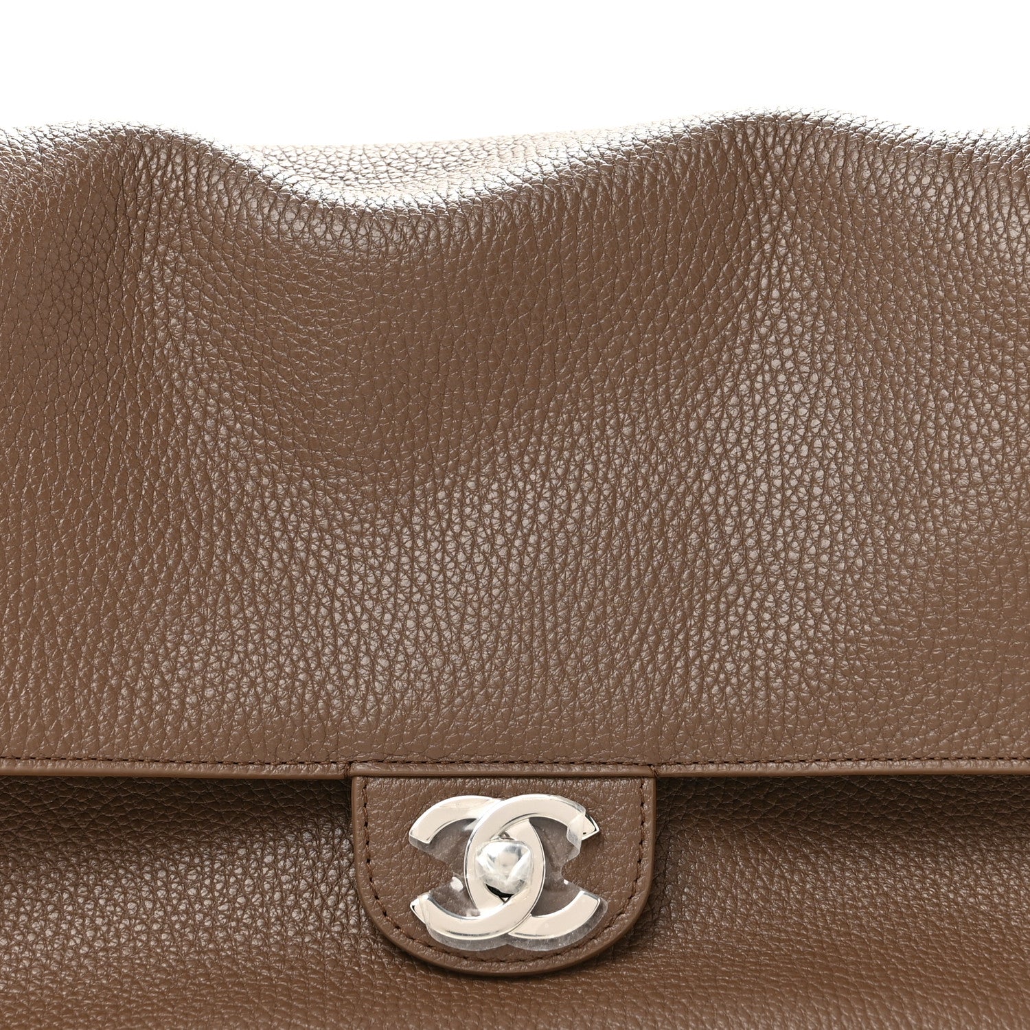 Chanel Grained Calfskin Small Souplissimo Maxi Flap Light Brown 8 of 10