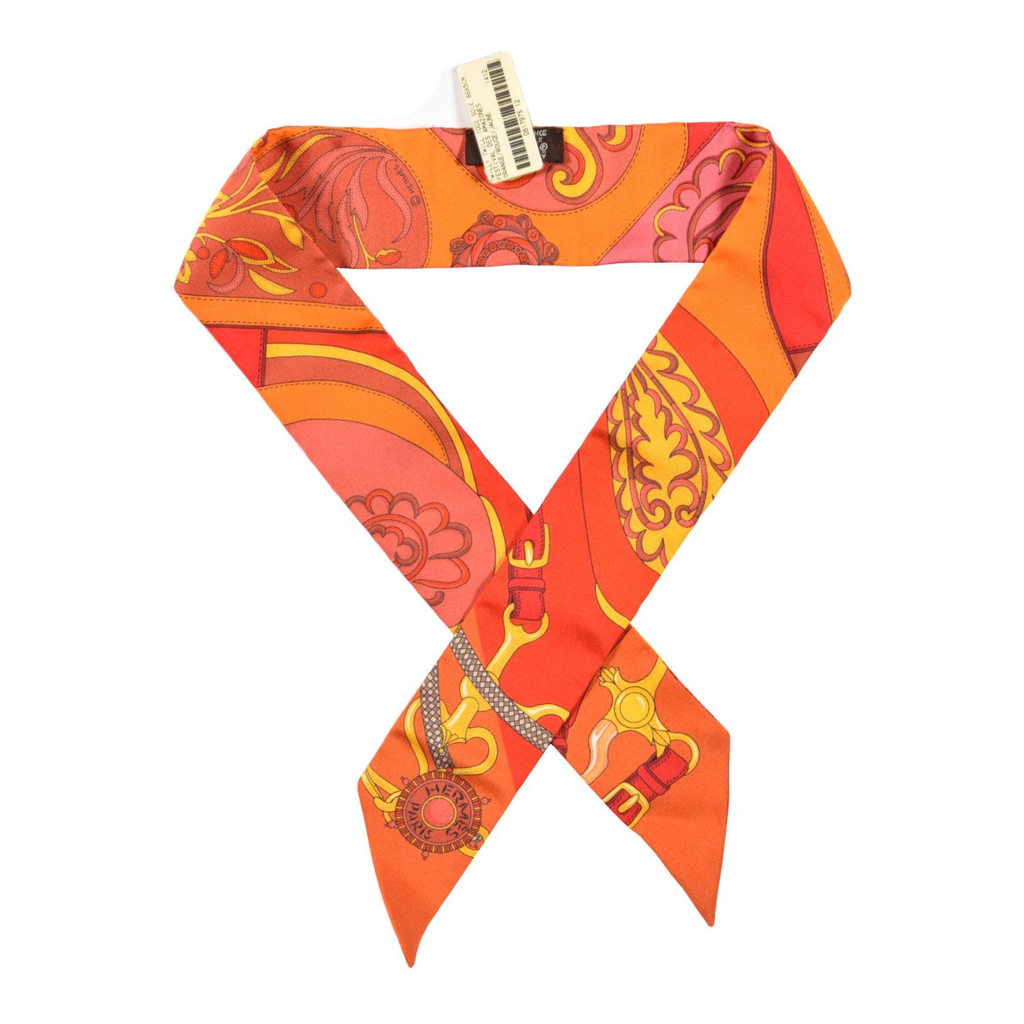 Silk Festival des Amazones Twilly Orange Rouge Jaune