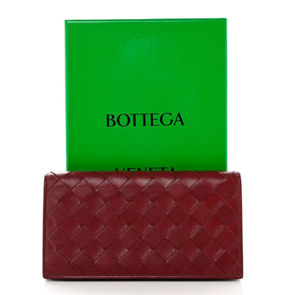 Bottega Veneta Nappa Intrecciato Flap Wallet Bordeaux 9 of 9