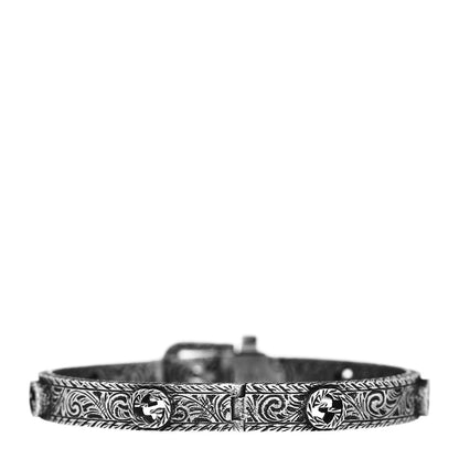 Gucci Sterling Silver Garden Buckle Bracelet 3 of 4