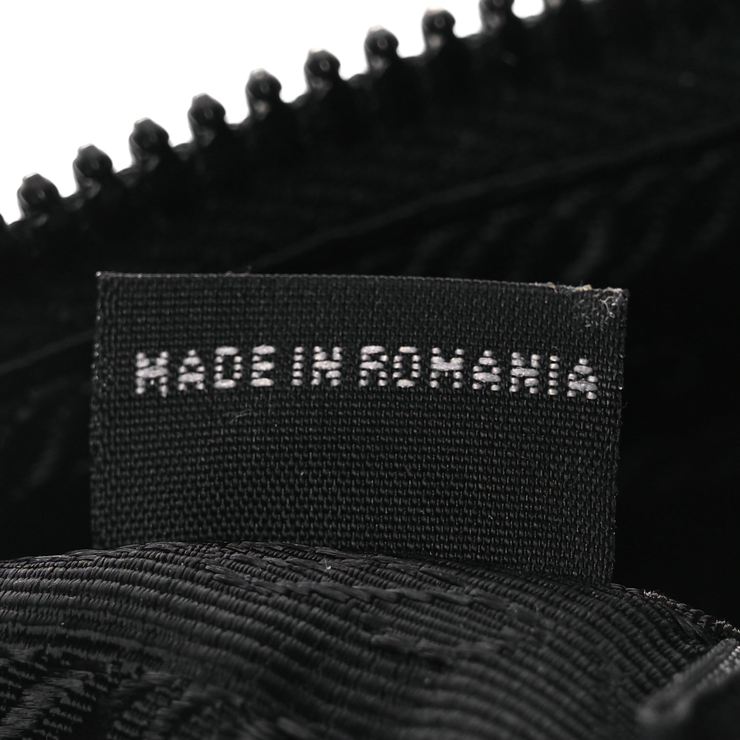 Re-Nylon Saffiano Pocket Zippered Shoulder Bag Black