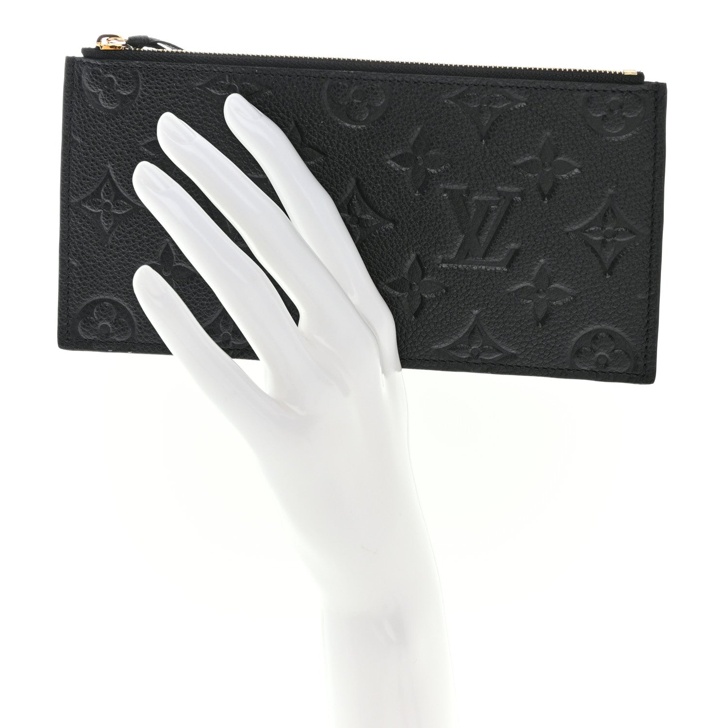 Louis Vuitton Empreinte Felicie Chain Wallet Zippered Insert Black 2 of 8