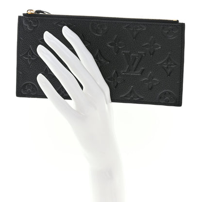 Louis Vuitton Empreinte Felicie Chain Wallet Zippered Insert Black 2 of 8
