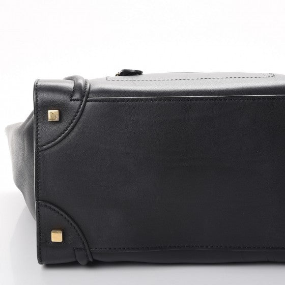 Smooth Calfskin Mini Luggage Black