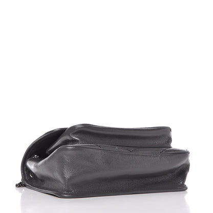 Saint Laurent Crinkled Calfskin Matelasse Monogram Baby Niki Chain Satchel Storm 4 of 10