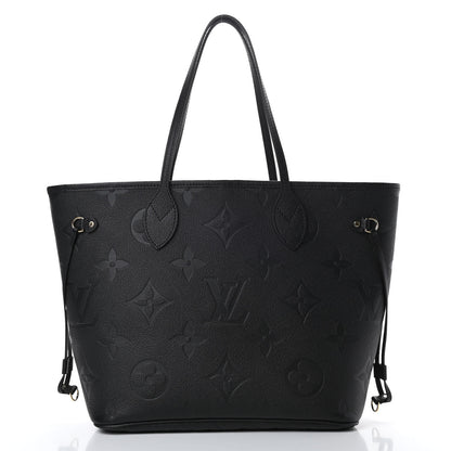 Louis Vuitton Empreinte Monogram Giant Neverfull MM Black 3 of 11