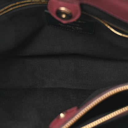Burberry Derby Calfskin House Check Medium Banner Tote Mahogany Red 6 of 13