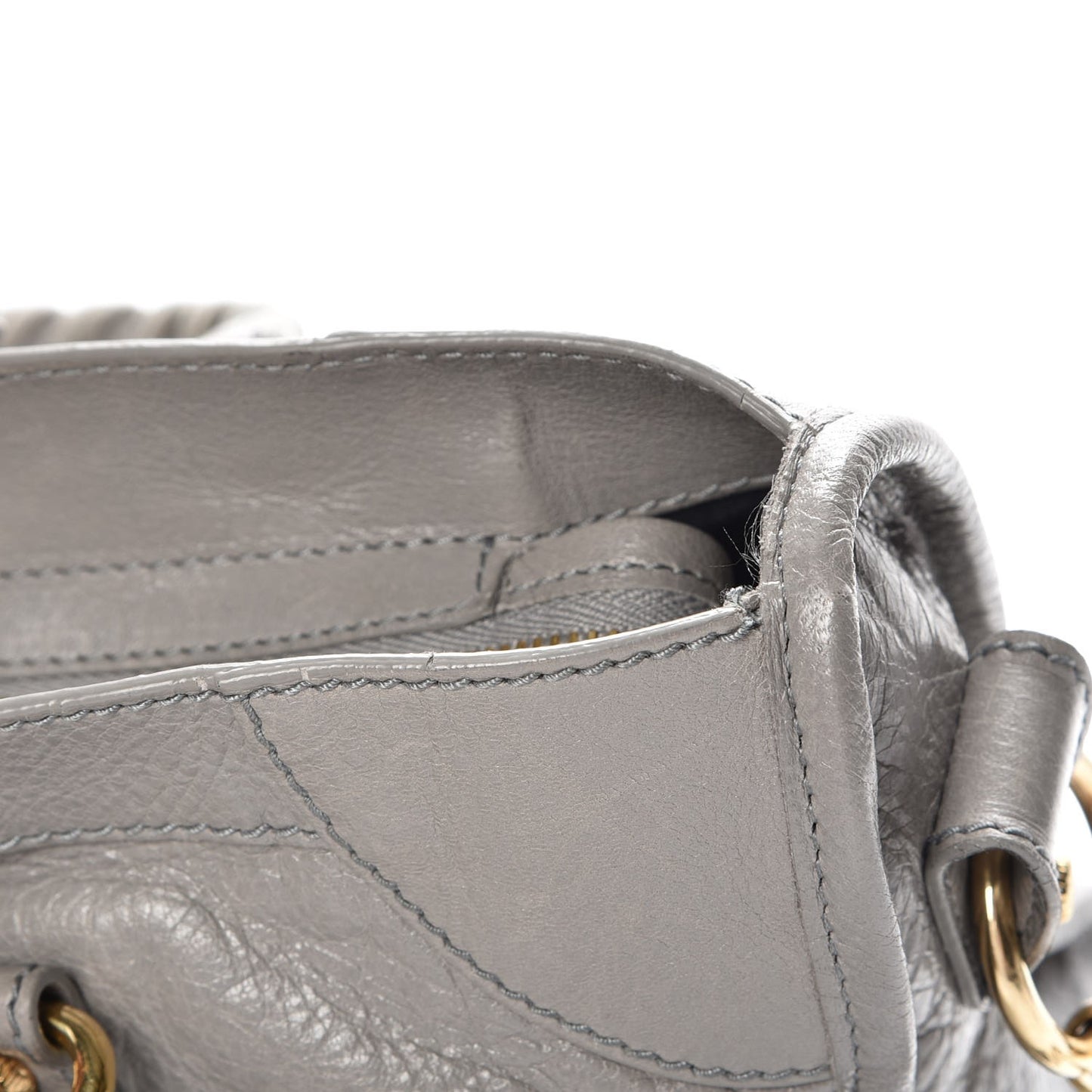 Agneau Giant 12 Gold Hardware City Gris Pyrite